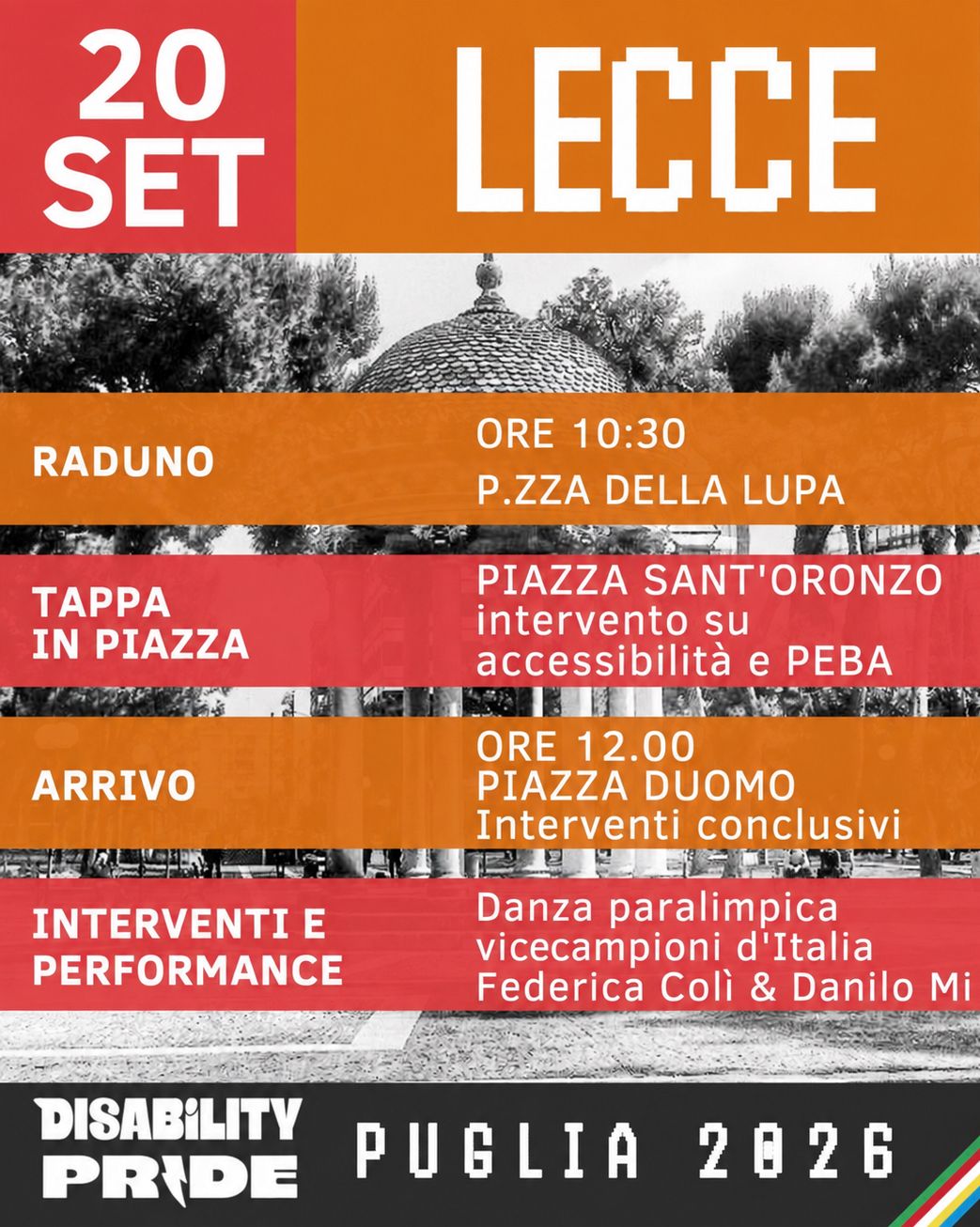 Disability Pride Puglia 2026 – Lecce, 20 settembre